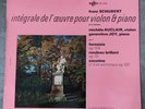 MICHELE AUCLAIR G JOY SCHUBERT COMPLETE VIOLIN & PIANO VOL 1 LDE 3236 ERATO LP