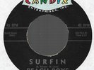 The Beach Boys Surf 45 On Candix #301, VG- W/ Bonus 45 On X #301