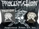 PROCLAMATION Imperious Jaws Of Ire LP Picture Vinyl Flag and Pin Blasphemy