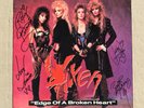 VIXEN Autographed Promo Copy  1988 Edge of a Broken Heart Vinyl Single, 12