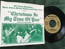 We Three MONKEES “Christmas Is My Time Of Year” 1986 Fan Club 45 Picture Sleeve