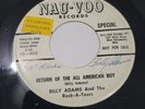 Rockabilly 45 - BILLY ADAMS - That's My Baby / All American Boy Promo Signed a3