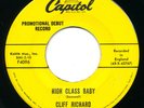 CLIFF RICHARD - High Class Baby / Move It - CAPITOL - Rockabilly RnR Promo 45