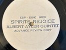 Spiritual Free Jazz LP Albert Ayler Quintet - Spirits Rejoice ESP Review RARE