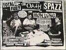 SPAZZ Last Show Original 2000 Flyer IRON LUNG DAS OATH INFEST BORN AGAINST
