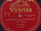 ALMA GLUCK Sonnambula / Single Sided VICTROLA 74263  78rpm