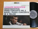 MS 6043 Shostakovich Ravel Piano Concerto Bernstein Columbia 2 Eye Stereo NM