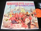 FIREHOUSE FIVE Plus Two AT DISNEYLAND Rare Disney Cover LP Stereo 1962 Clean