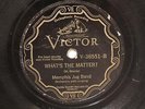 BLUES MEMPHIS JUG BAND What's The Matter? / I Can't Stand It VICTOR 38551
