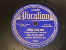 Vocalion 78 RPM Billie Holiday - I Wish I Had You 4238 V/V+
