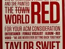 RARE Taylor Swift Ltd Edition Red Vinyl 2LP 2012 Red ACM ACMA Big Machine Promo