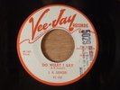 J.B. Lenoir  Do What I Say/Oh Baby  Promo Blues, R&B 1960 Vee-Jay