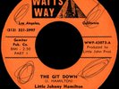 LITTLE JOHNNY HAMILTON & SOUL PACK Git Down 45 Watts-Way Rare 1970s CA Funk