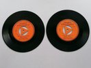 CHUCK WILLIS PAIR 1 SIDED  LONDON DEMO RECORDS HANG UP MY ROCK AND ROLL SHOES