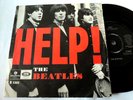 Very rare The Beatles single 45 Help  Red Parlophone Sweden Exc/Exc