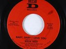 Deep Soul 45 - Willie West - Baby, Baby I Love You - Deesu - VG+