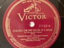 Yehudi Menuhin, Georges Enesco – 78 rpm Victor 7732/33: BACH Concerto 2 violins