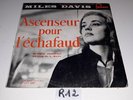 Vinyle 33T 25 Cm - Miles Davis - Ascenseur Pour L'échafaud - Bon État