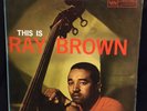 LP * THIS IS RAY BROWN * Japan RE 1979 Mono VERVE *  JAZZ