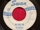 RARE BLUE SWAN THE BEATLES SHE LOVES YOU