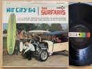 THE SURFARIS HIT CITY 64 RARE 1964 STEREO 1ST PRESS SURF HOT ROD GARAGE ROCK NM