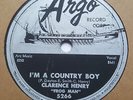 CLARENCE 'FROG MAN' HENRY I'm A Country Boy/Lonely Tramp ARGO 5266 E+ 78RPM HEAR