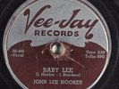Blues 78 JOHN LEE HOOKER Baby Lee VEE-JAY VJ-205 HEAR 1868
