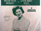 Patsy Cline - A Poor Man's Roses / Walkin' After Midnight 45   Decca Rare Sleeve