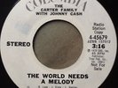 The Carter Family With Johnny Cash - The World Needs A Melody (7