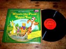 WALT DISNEY'S WINNIE THE POOH AND TIGGER TOO VINYL LP w/ Illustrated Booklet VG+