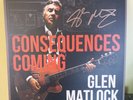 Glen Matlock Sex Pistols Consequences Coming LP Orange Vinyl SIGNED in Gold