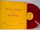 SAM HINTON BEN CRUZ Folk Songs Of California & The Old West '65 Bowmar red RARE