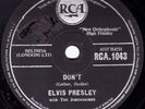 1957 UK No.2 CLASSIC  ELVIS PRESLEY 78   DON'T / I BEG OF YOU   RCA 1043 V