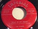 SPIDERS-IMPERIAL 5354-BELLS IN MY HEART/FOR A THRILL-NOLA DOO-WOP BALLADS R&B 45