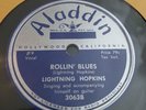 LIGHTNING HOPKINS. SHOTGUN BLUES/ROLLIN’ BLUES. Aladdin 3063. Great rare Blues.