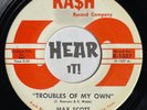 Superb Honky Tonk BOOZE 45 MAX SCOTT Troubles of My Own / Forbidden KASH hear
