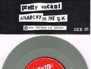 SEX PISTOLS - PRETTY VACANT / ANARCHY IN THE UK GUITAR HERO SILVER VINYL 7