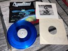 AGENT STEEL Mad Locust Rising BLUE COLORED VINYL 1st Pressing ORIG 1986 EP