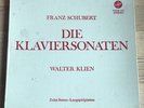 WALTER KLIEN piano sonatas SCHUBERT 1960s ED1 VOX STEREO 10LP Box MINT