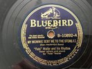BLUEBIRD Record 78 rpm 10892 FATS WALLER My Mommie Sent me to Store / Dry Bones