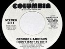 BEATLES GEORGE HARRISON 'I DON'T WANT TO DO IT' PROMO DEMONSTRATION NOT FOR SALE