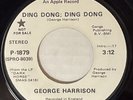 George Harrison Ding Dong Ding Dong 45 - Promo (Stereo & Mono) P-1879 1974