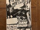 Punk The Clash Original Poster / Flyer for ICA Show Saturday 23rd October 1976