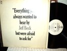 JEFF BECK EVERYTHING YOU ALWAYS WANTED TO HEAR BY JEFF BECK LP WHITE LABEL PROMO
