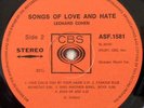 Leonard Cohen - Songs Of Love And Hate (Vinyl)