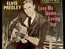 Elvis Presley Love Me Tender / Loving You 45 gold color vinyl NM Picture Sleeve