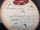 MIRIAM HORN - 78 RPM ACETATE 8