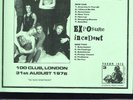 SEX PISTOLS - EXPOSURE INCEDENT 100 CLUB 1976 LP