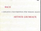 3LP Box BACH 6 Solo Violin Sonatas & Partitas GRUMIAUX Philips 835198 Red/Silver