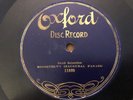 OXFORD DISC Record 78 rpm 11889 ROOSEVELT'S INAUGURAL PARADE